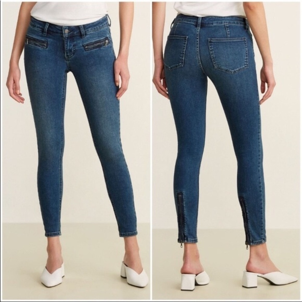 FREE PEOPLE We The Free Jet Low Rise Skinny Jeans
